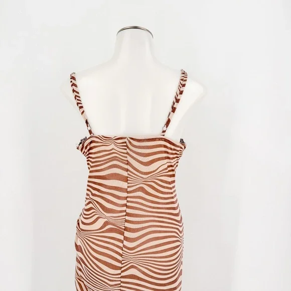 Wild Fable Zebra Print Asymmetrical Dress - Picture 5 of 5
